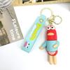 New Creative Cartoon Dumb Biqibao Keychain Bag Car Keychain Accessories Gift Wholesale  DIY Kawaii Cute Personalized Gifts Y2k
