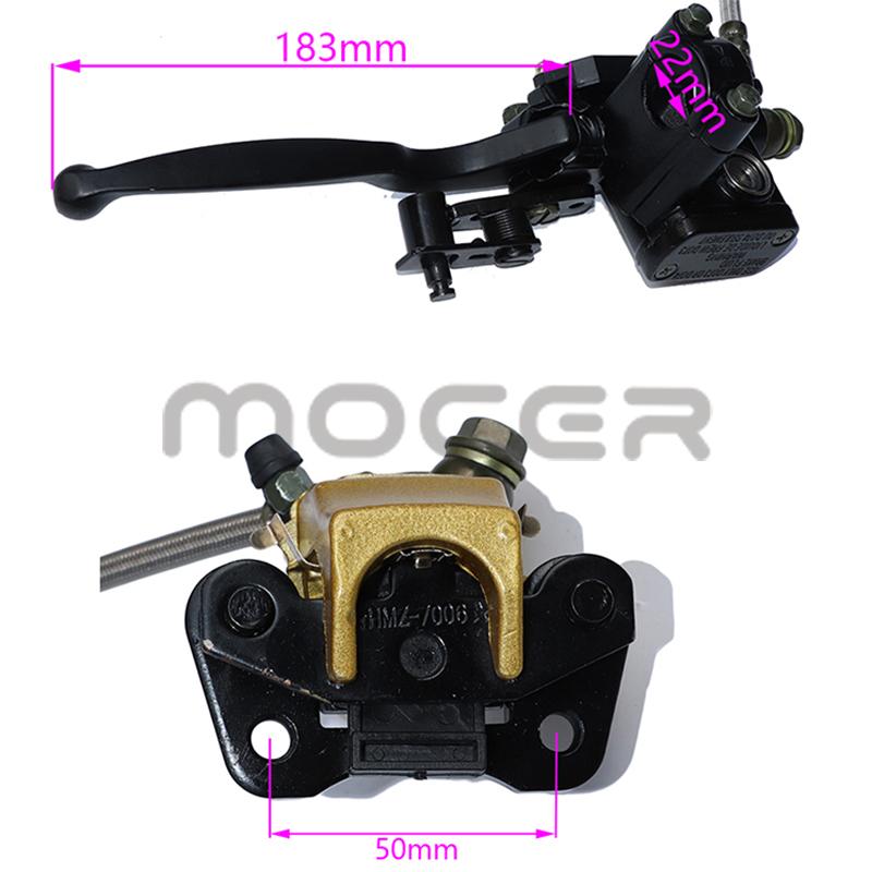 Vordere hydraulische Scheibenbremszange mit Hauptzylinder für 50cc-125cc ATV Quad - C029-054