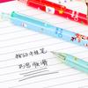 6Pcs Gel Pen Quick Drying Smooth Writing Stationary Christmas Themes Press Writing Pen for Student