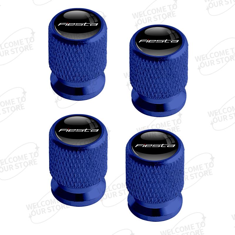 Aluminum For Ford Focus Fiesta Puma Logo MK2 MK3 MK4 Hybrid ST Line 4pcs Car Decor Wheel Tire Valve Caps Stem Cover k71 Accessories