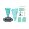 Foldable Pastry Cup Set with Multiple Nozzle Shape for Cake Decorating and Easy Storage Design