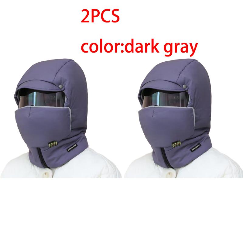 1/2/3PCS Outdoor Windproof Warm Mask Thickened Full Face Head Cover with Goggles Adjustable Cycling Sking Unisex Motorcycle Mask