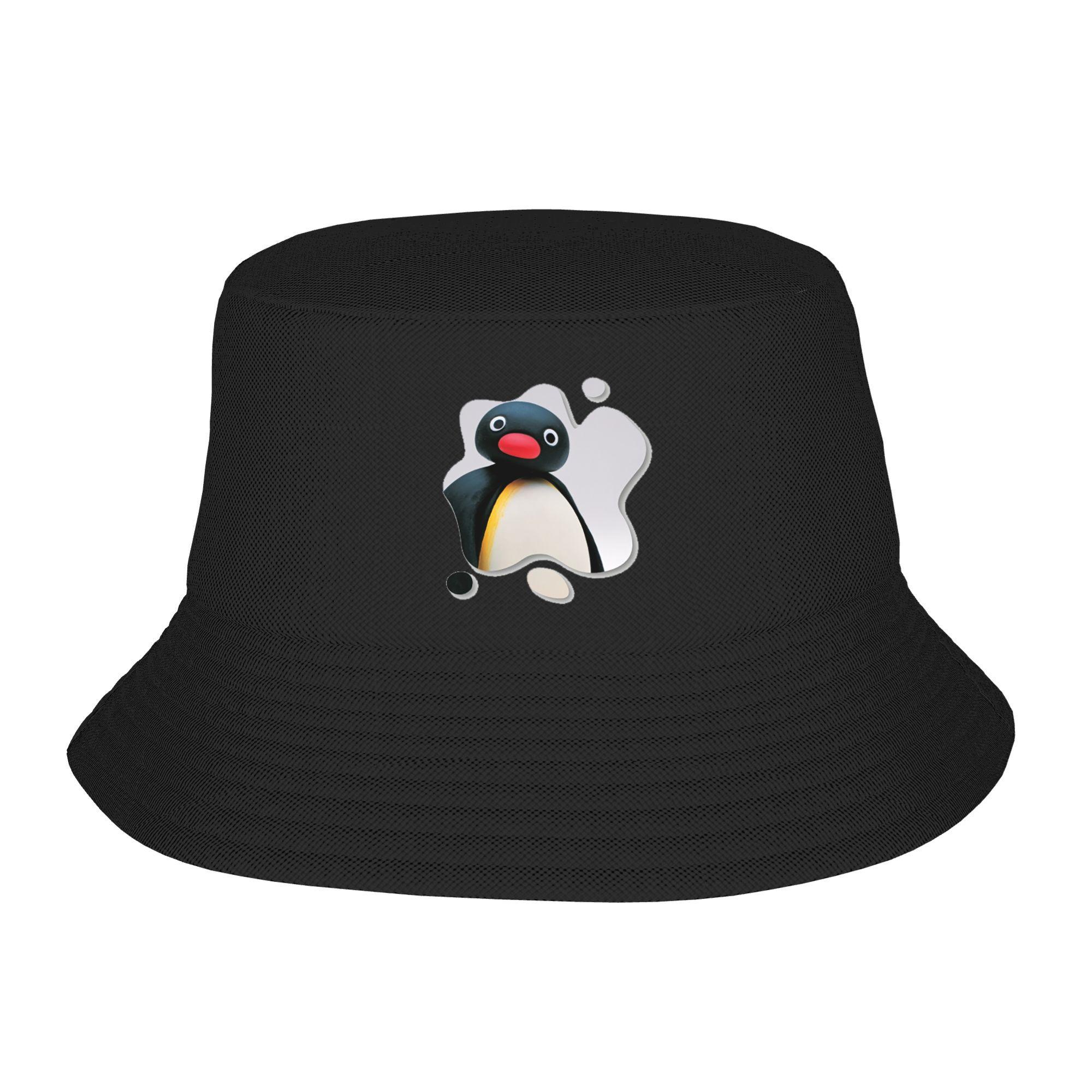 

pingu pinga penguin tv Bucket Hat Panama Bob Hats Outdoor Hip Hop Autumn For Summer Beach Fishing Unisex Fisherman Caps One Size