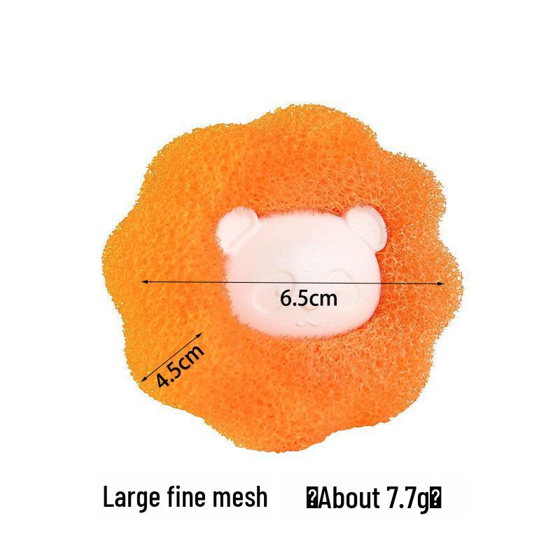 

Губка-ведмедик для прання - Захист від сплутування, Сильне тертя, Видалення волосся, Магічна дезактивація, Кулька для чищення.