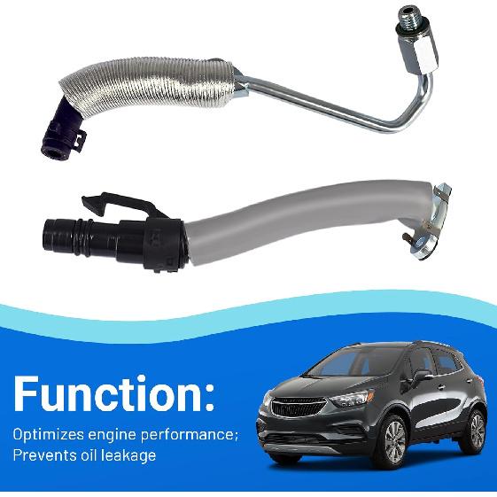 Turbo Oil Return Drain And Oil Feed Pipe 55587854 55592600 Fits For Buick Encore 2013- Chevy Cruze Sonic Trax 1.4L L4