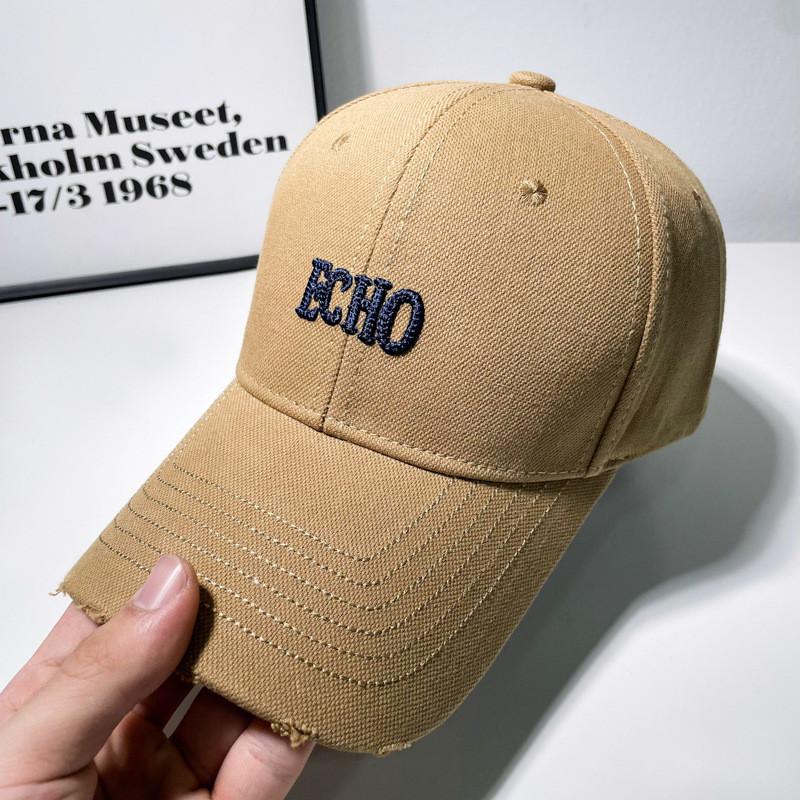 Letter Echo Embroidery Baseball Cap Adjustable Breathable Sun Hat Protection