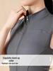 Notting Bestseller Women's Sleeveless Zipper Stand Collar Slimming Sport Top