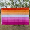 LGBT Duhová vlajka 90x150cm polyester Gay vlajka Duha Západ slunce Lesbické vlajky hrdosti domácí dekorace