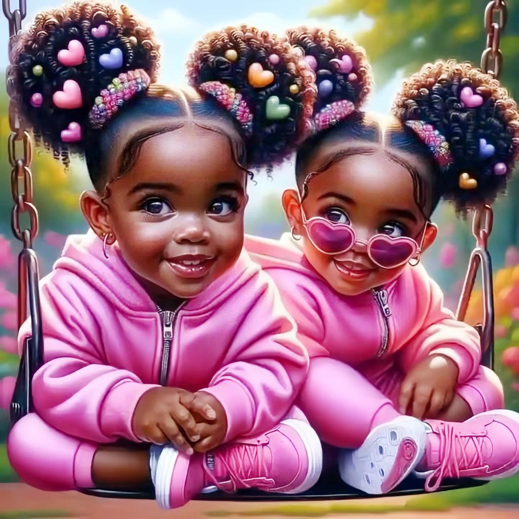 Diamond Painting African Girl Embroidery Cross Stitch Full Round Mosaic Portrait Rhinestones Handmade Hobby