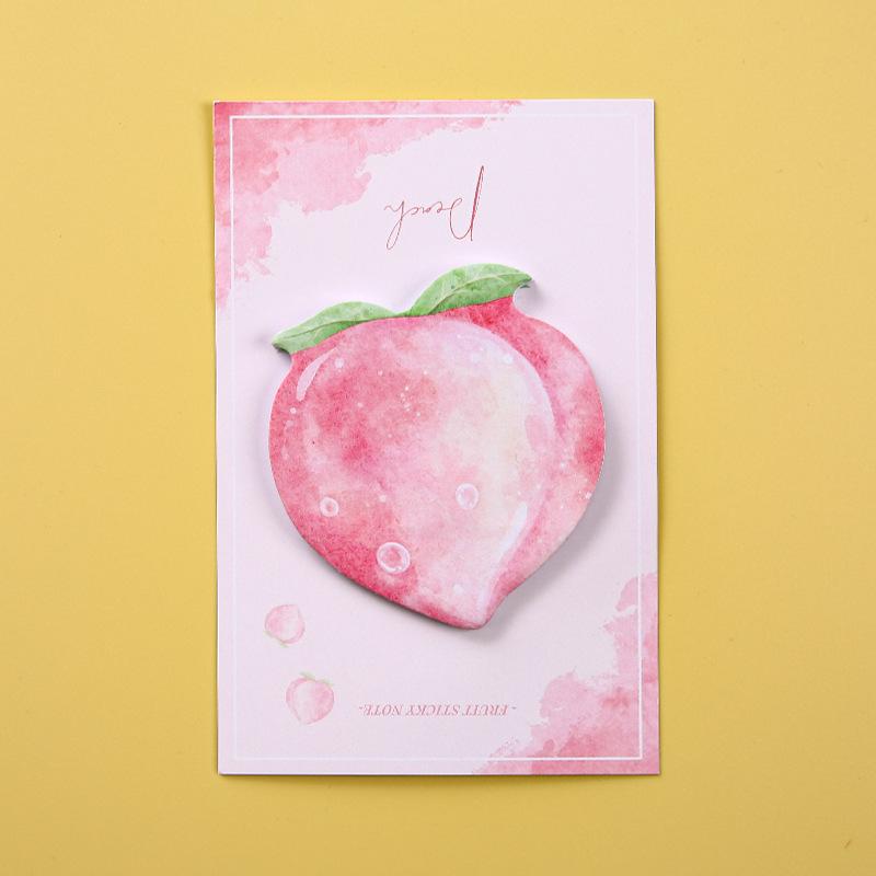 3D Creative Fruit Adhesive Tearable Sticky Notes - High-Value, Reusable, Perfect for Students