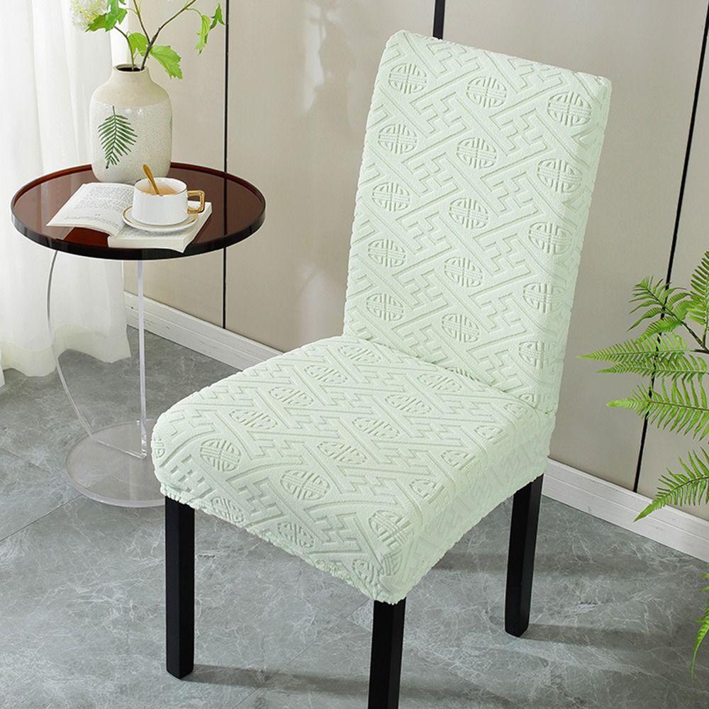 Elastic Stretch Dining Chair Cover Jacquard Chair Cushion Cover Waterproof Seat Covers Chair Protectors