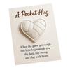 Volleyball Heart Pocket Hug Handmade Encouragement Token Symbol of Teamwork Courage Inspirational Gift for Volleyball Lovers Family And Friends