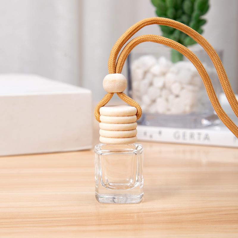 1Pcs Car Essential Oil Diffuser Fragrance Air Freshener Scent Perfume Bottle Ornament Small Round Cap Empty Bottle Pendant