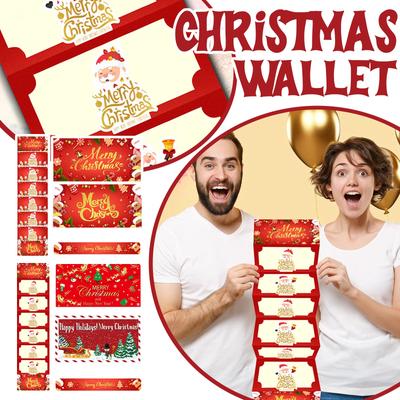 Red Envelope Christmas Surprise Party Money Box Gift Card Surprise Red Christmas Paper Folding Red Envelope.