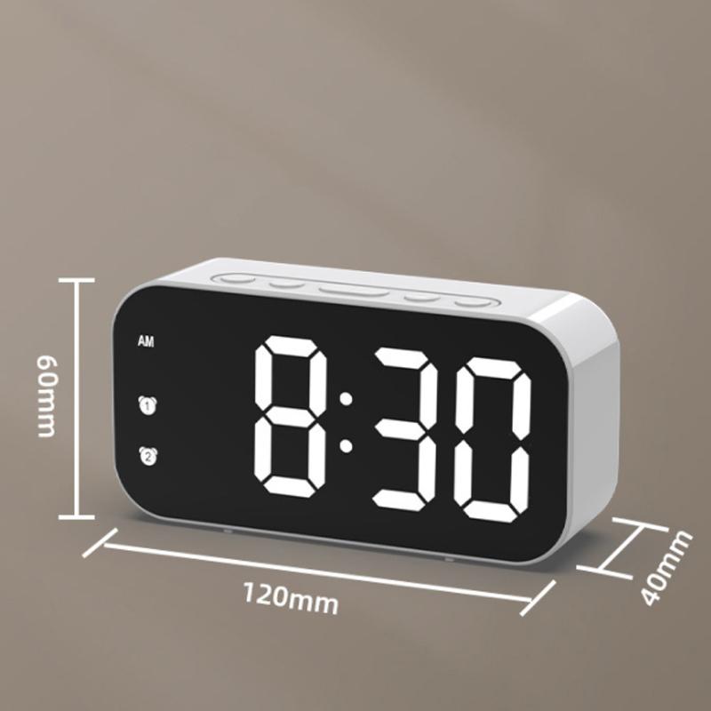 Sonic LED Digital Alarm Clock Plug-in Digital Clock Dual Alarm Sonic Temperature Clock 12/24H Simple Clock