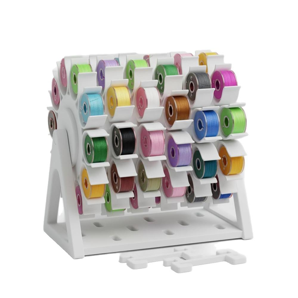 Rotating Structure Bobbin Organizer Multi-Spindle Sewing Bobbin Rack Craft Room Organization