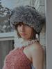 Poejidam Knit Fur Toque Hat In Black