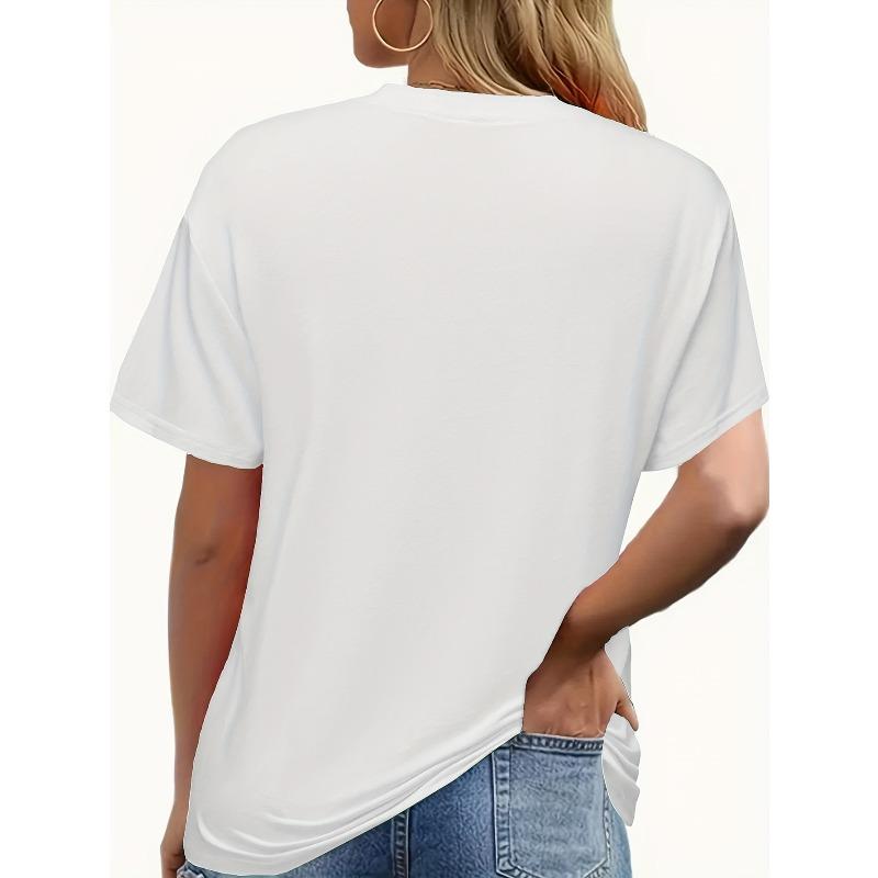 Womens Mothers Day Floral Print Crew Neck Short Sleeve T Shirt Lightweight Breathable Casual Spring Summer Fashion Top Ideal Mom Gift