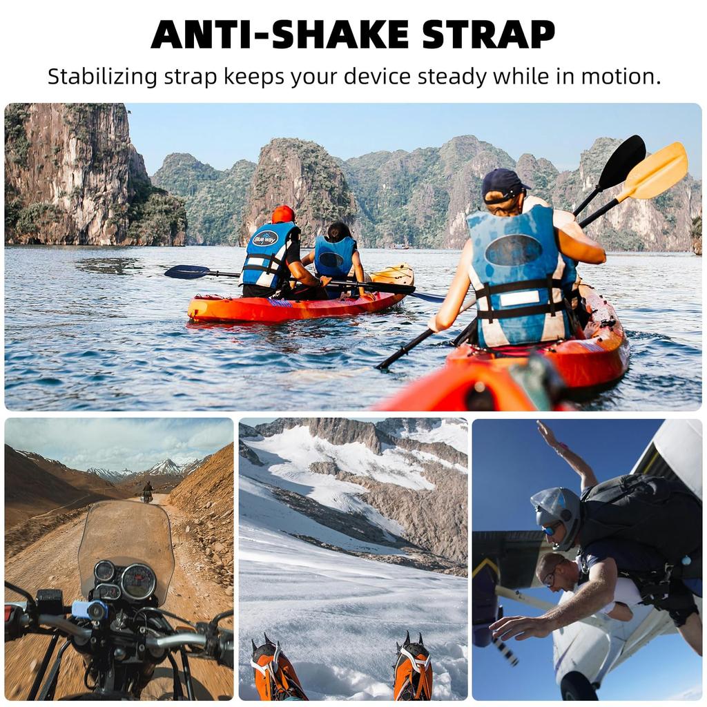 BRDRC Action Camera Necklace Mount for Go Pro with Magnetic Phone Clip for OSMO Action 5 Pro 4 3 Pocket 3 Insta 360 X4 X3 ACE PRO iPhone Recording