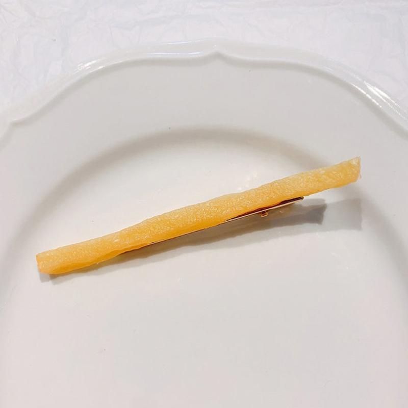 Simulated French Fries Small Hair Clips For Girls Metal Clip Hairpins Barrettes Imitation Food Hair Decor Jewelry For Women Gift