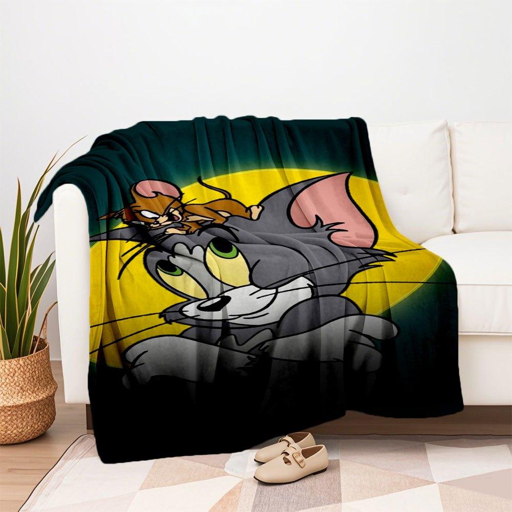 Tom & Jerry Phone Wallpaper HD - Cute Cartoon Wallpapers for iPhone & AndroidBlanket Flannel Throw Blanket for Sofa, Bed, Travel, Camping, Office