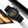 Skmei Luxury Stainless Steel Square Men Watch Chronograph Luminous Quartz Wristwatches Small Dial Work Male Waterproof Clock