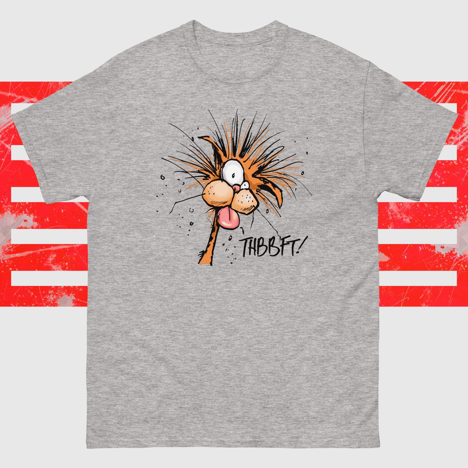 Bloom County Bill the Cat County THBBFT! Funny Cartoon Tee Gift White or Sport Grey T-shirt S