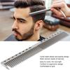 2 Stück Professioneller Edelstahl Haarschnittkamm Breite und Feine Zähne Langlebiges Material Stylingkamm Aluminium 20cm Länge