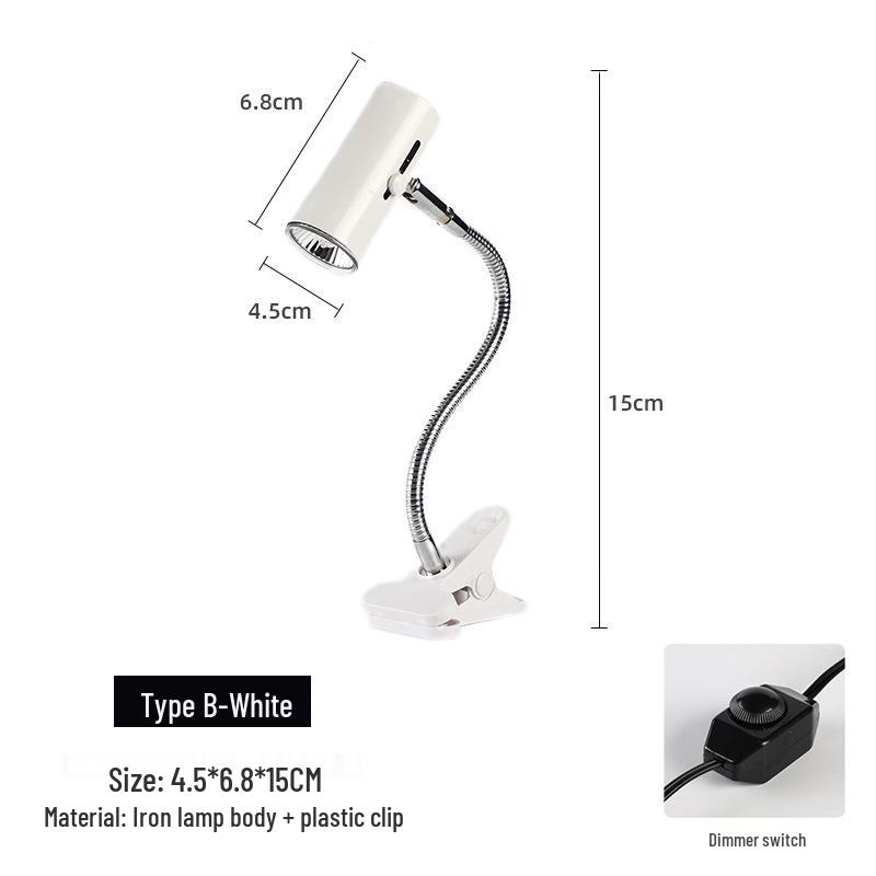 

Лампа обогрева UVB для черепахи с зажимом для принятия солнечных ванн и добавки кальция