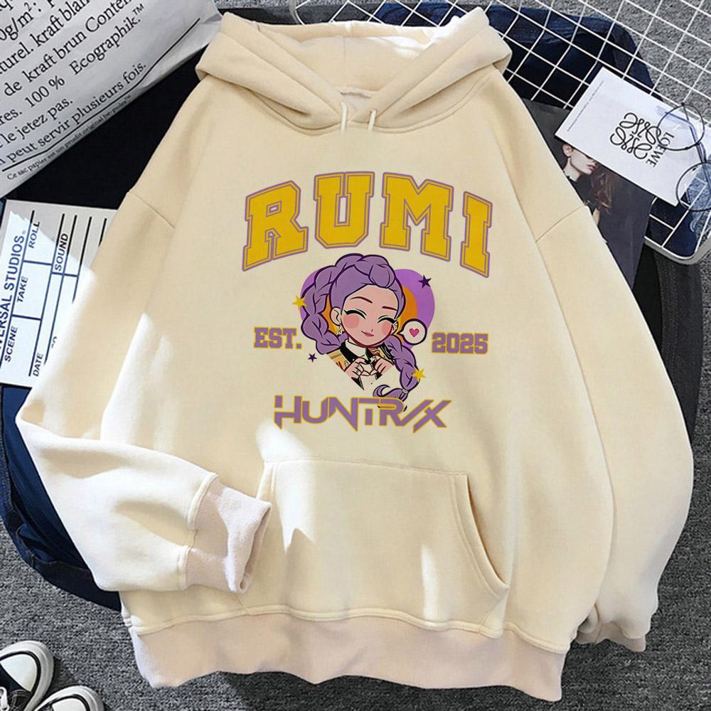 KPop Demon Hunter Long Sleeve Tops Girls Fashion Hoodie Harajuku Streetwear Hoodie Women 2025 Girls Clothing