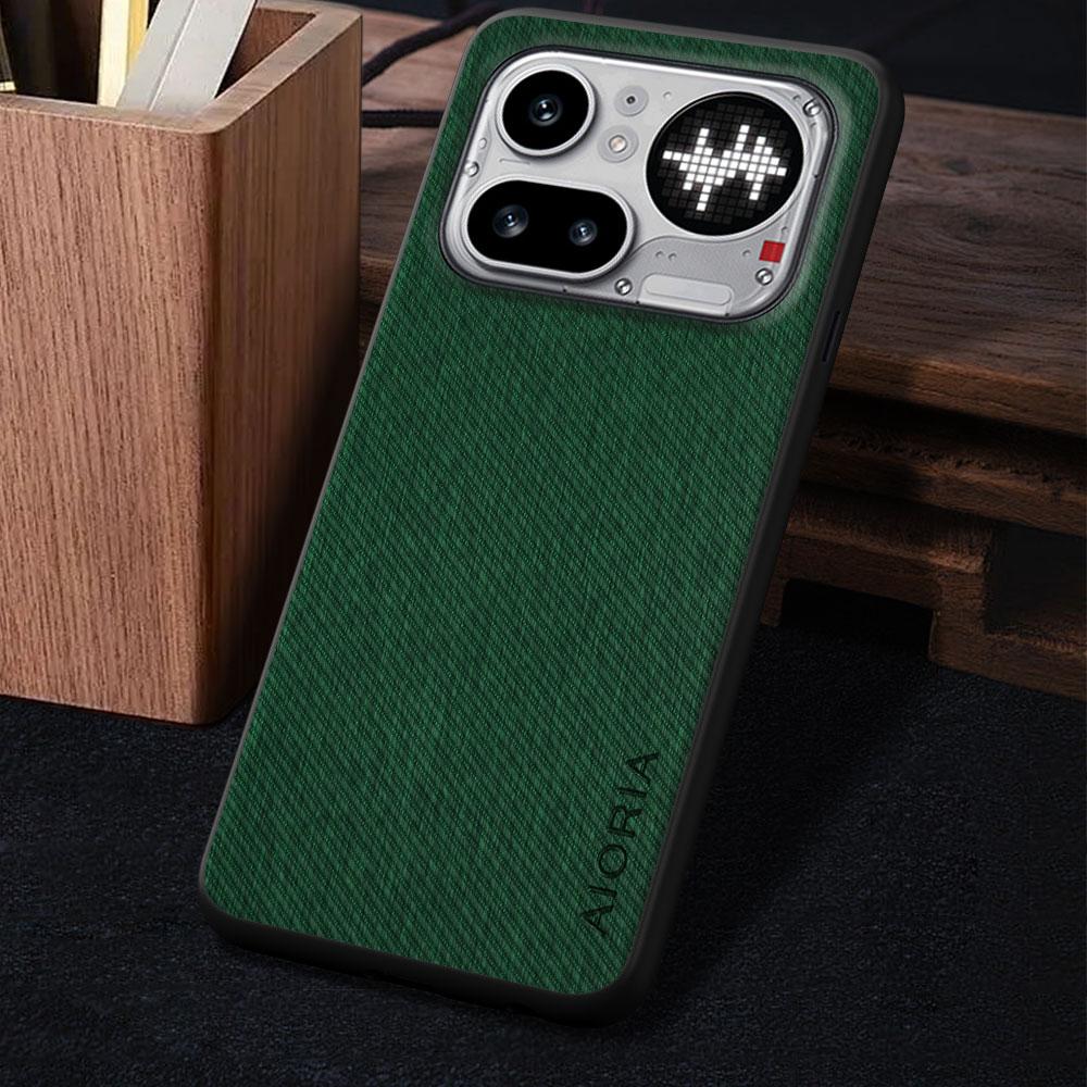 Case for Nothing Phone 4A Pro 4b Coque Luxury Vintage Cloth Pattern Leather Skin Phone Cover Funda for Nothing Phone 4b Case