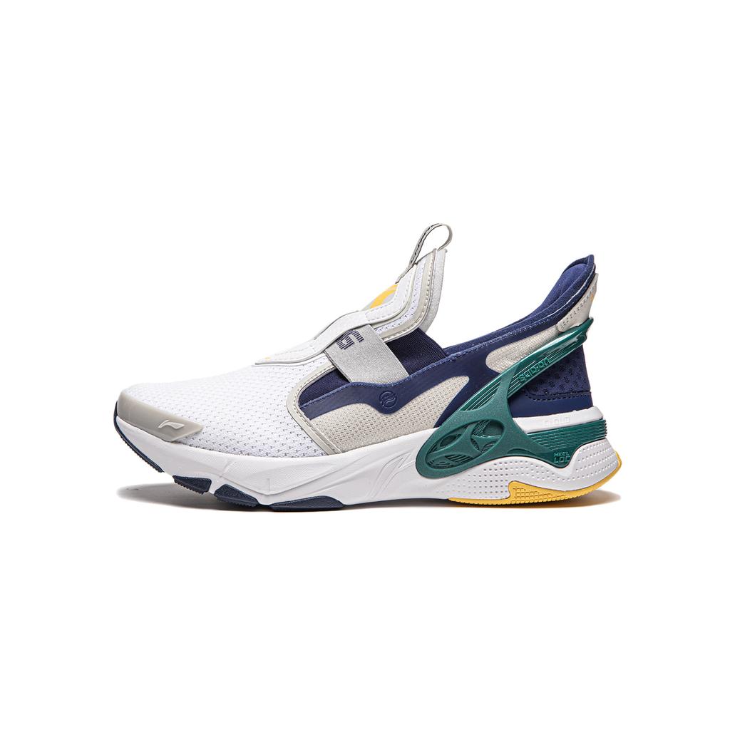 Li Ning Comfortable Versatile Low-Top Casual Shoes Kids Sneakers Standard-White Navy-Blue Antarctic-Gray YKCU102-5