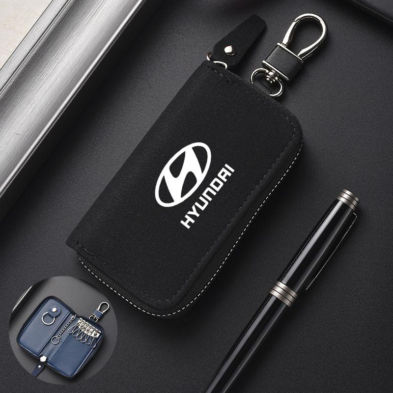 RFID-Blockierender Autoschlüssel Signalblocker Tasche Mehrfarbig Diebstahlsicherer Reißverschluss Schlüsseltasche Für Hyundai I10 I20 I30 Tucson Accent jh9