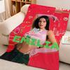 Music E-Emilia.M-Mernes Throw High-Density Short Plush Blanket Soft Skin-Friendly for Sofa Nap Air-Conditioned Room