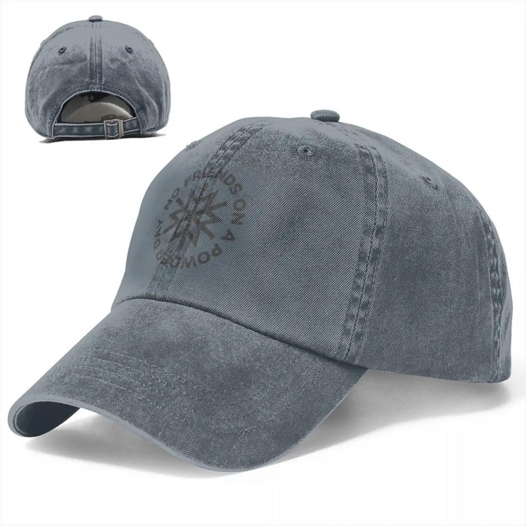 No Friends On a Powder Day Baseball Cap Beach Bag Military Cap Man Hat For Women Men'S