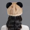 Mink Fur Hat Autumn and Winter New Outgoing Warm Cute Ear Hat Female Mink Caps