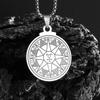 New Stainless Steel Sun Astrology Pendant Creative Neutral Style Necklace Stainless Steel Jewelry Titanium Steel Accessories