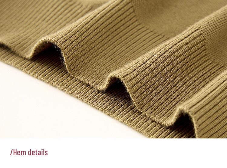 Stylish Spring/Autumn Long-Sleeve Wool Knitwear for Middle-Aged and Elderly Mothers