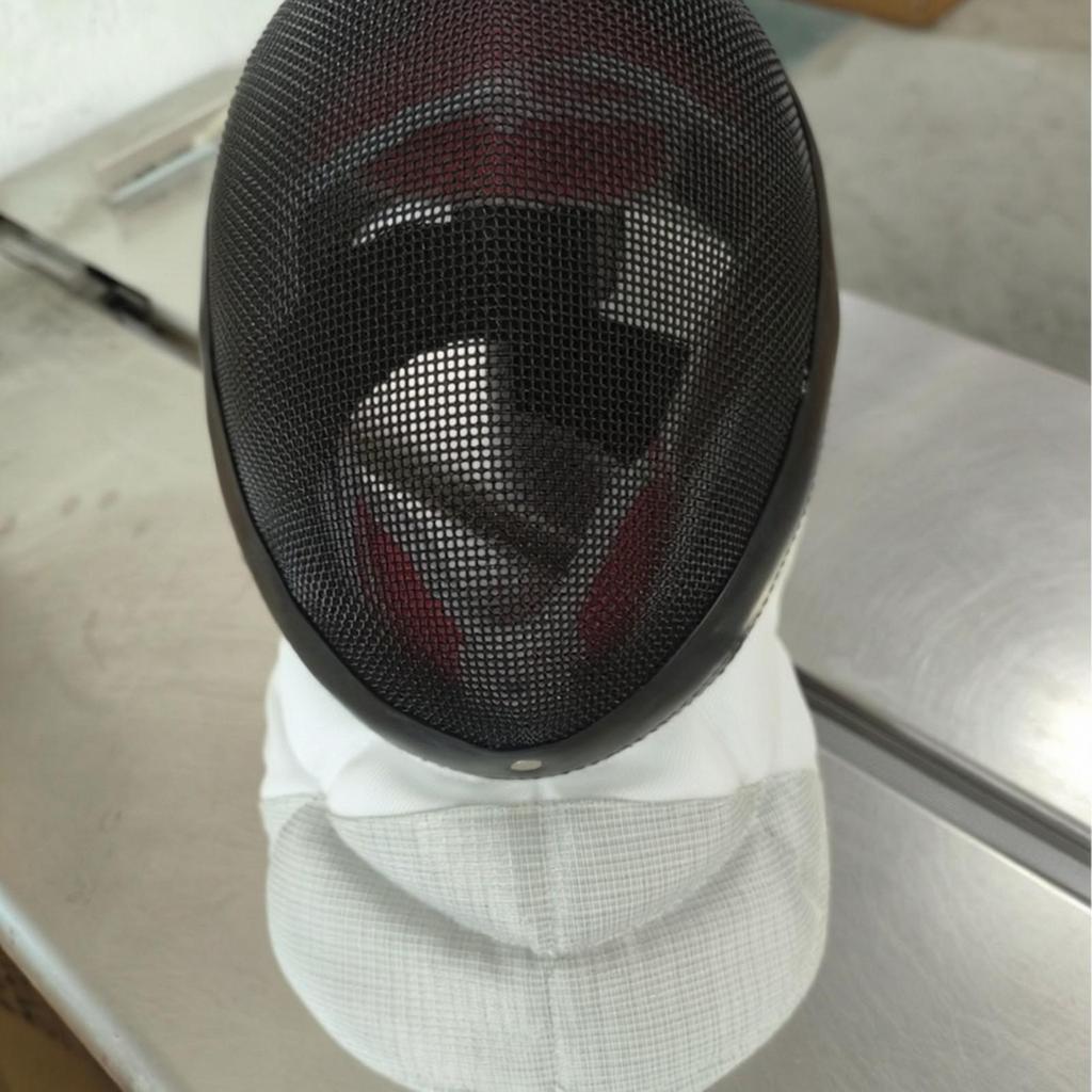 Foil Fencing Mask Clear Vision with Bib Adjustable for Sparring