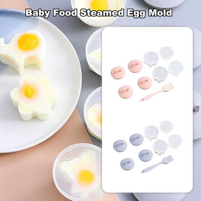 Baby Food Steamed Egg Mold, Home Children's Love Egg Breakfast Egg Cooker Pudding Jelly Mold