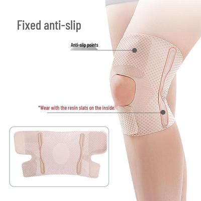 Japanese Women's Thin Knee Support for Meniscus Protection - Breathable Sports Brace for Running, Walking, and Joint Injury Prevention.