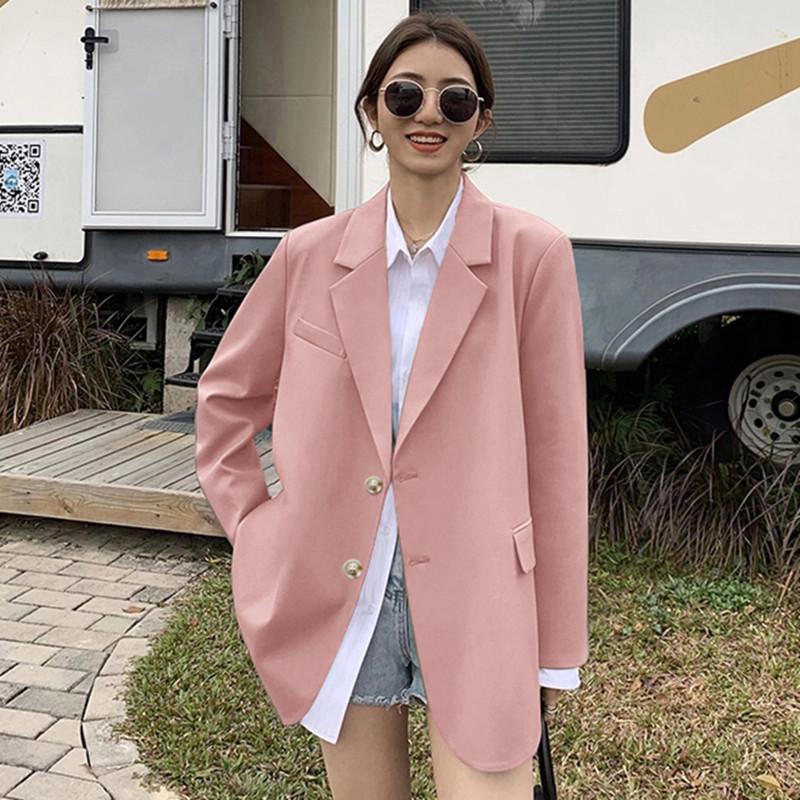 Spring Petite Slimming Blazer - Women's Korean Style Loose Fit Small Suit