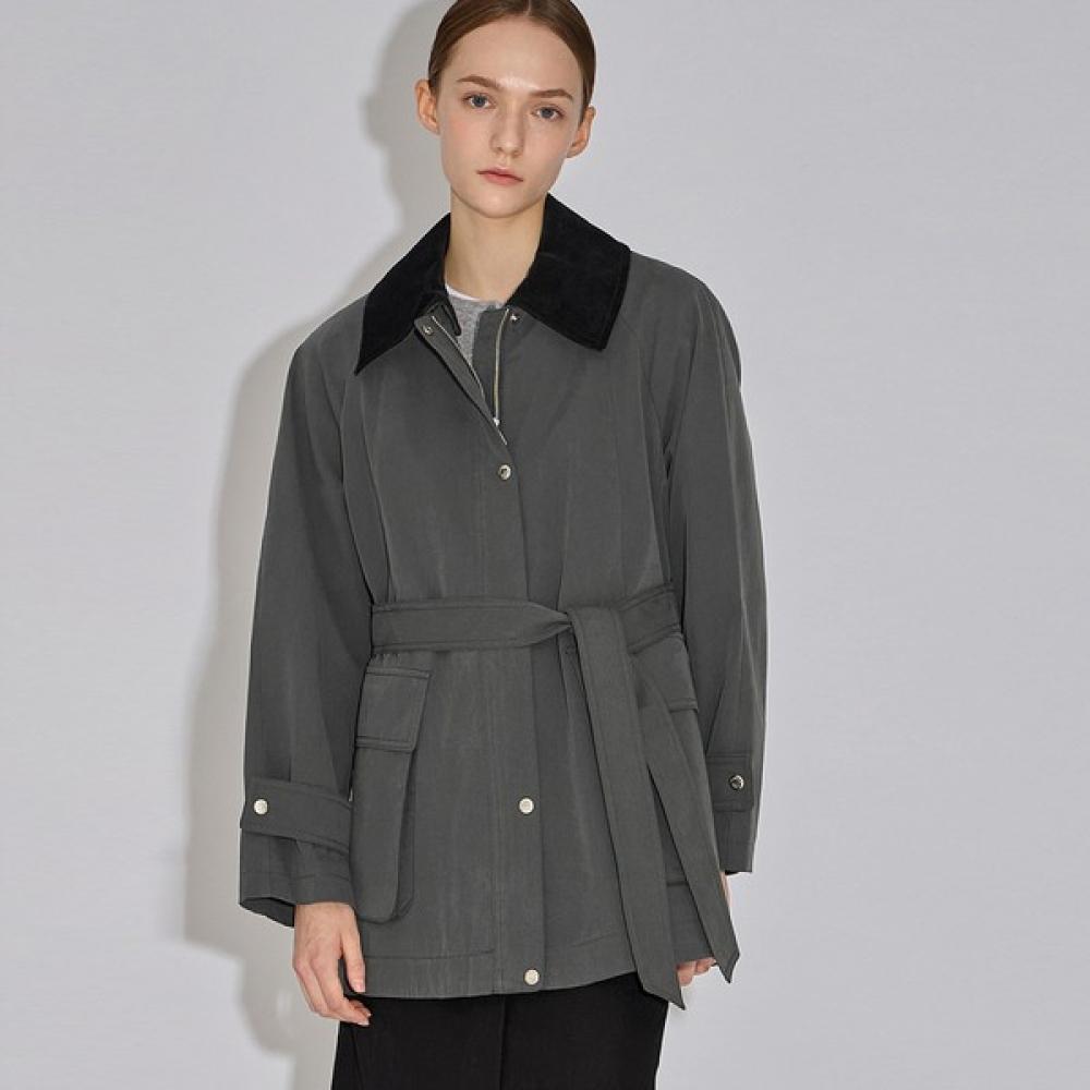 

She S miSS Belted Color Matching Kara Mccoat Swwbyo31010 Camel/55