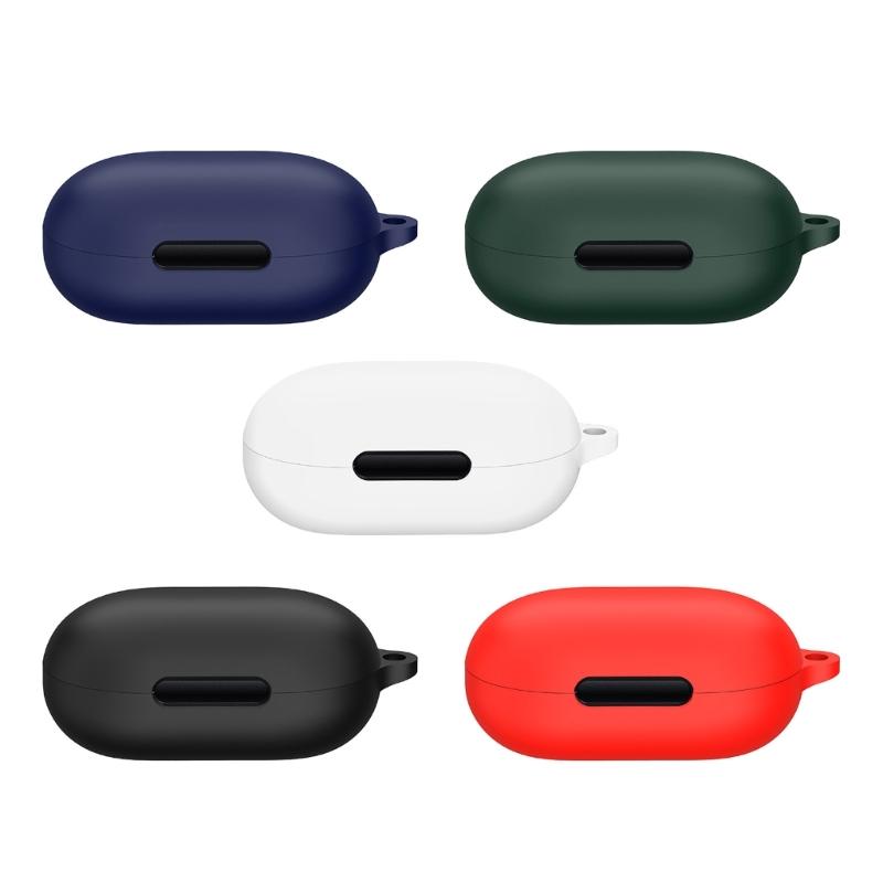Soft Silicone Case Covers for Space A40 Earphone Protective Case Skin Holder High-Elastic Cover with Carabiner