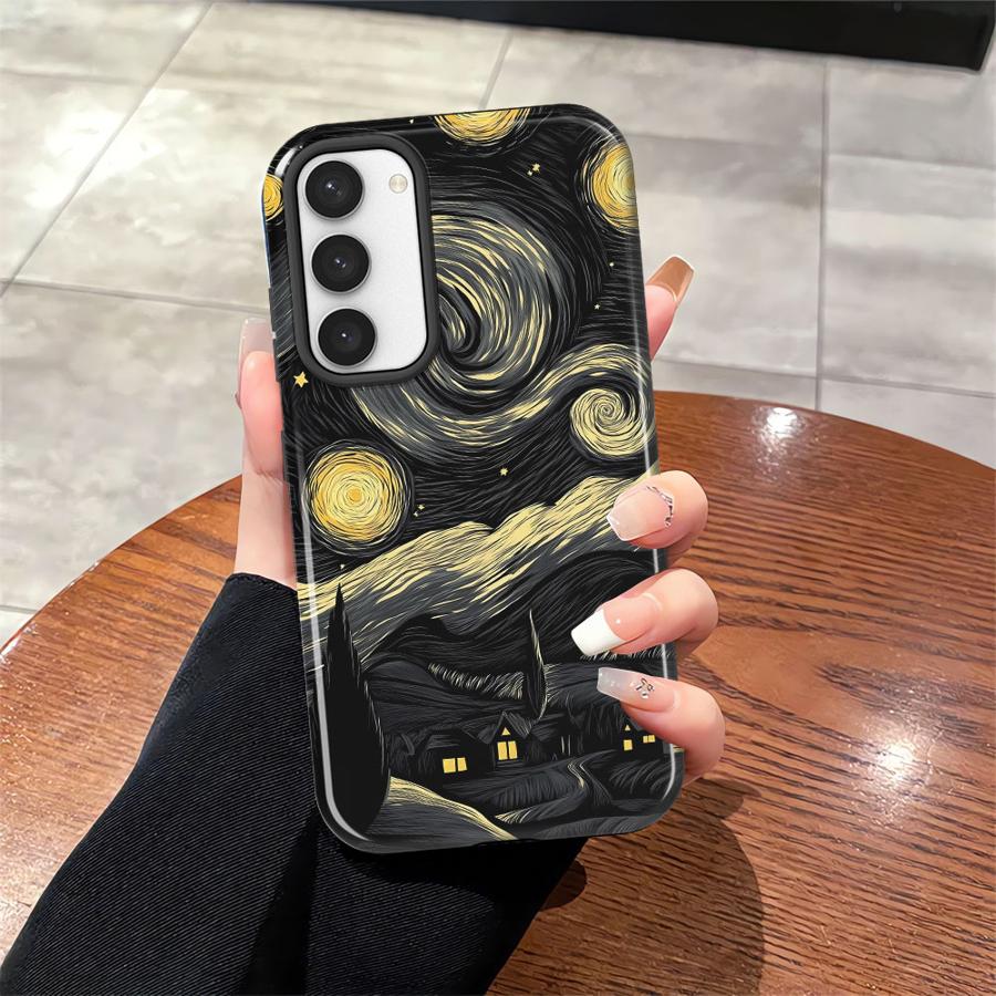 

Van Gogh Starry Sky Oil Painting Phone Case for Samsung Galaxy S25 S25Ultra S24 Ultra S23 A56 A16 S23Ultra S20 FE A36 A26 Soft Galaxy S25+