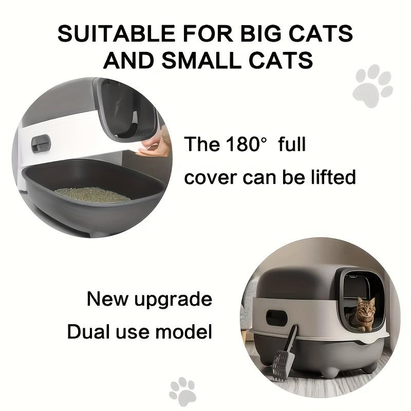 Extra Large Enclosed Cat Litter Box with Drawer and Litter Scoop, Odor and Splash Control, Portable for Indoor and Outdoor Use