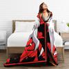Fox Samurai Japanese Anime Coral Fleece Plush Throw Blanket Inuyashas Blanket for Bed Couch Ultra-Soft Quilt,