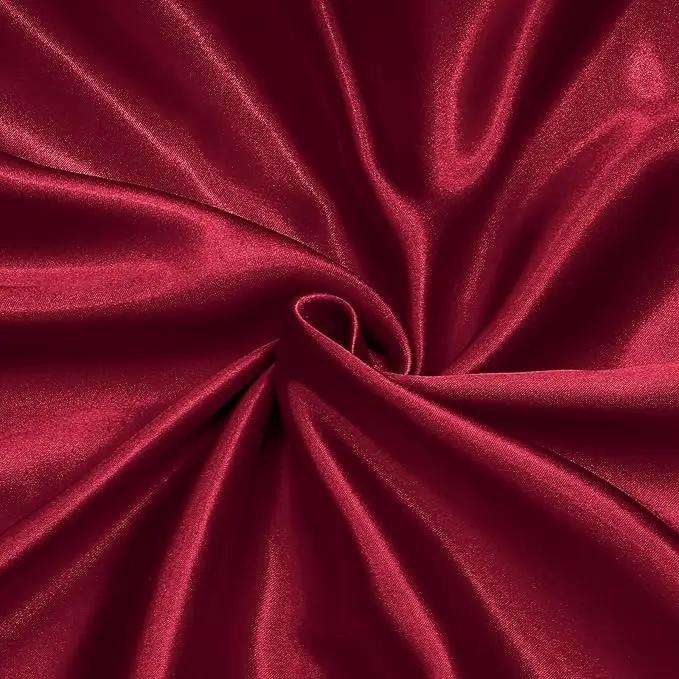 DIY Satin Imitation Silk Fabric Soft Satin Fabric Wedding Party Decoration Box Lining DIY Clothing Sewing Background Accessories