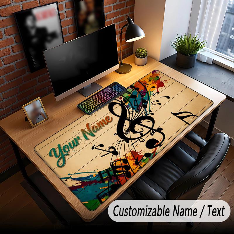 Musik Allgemeines Thema Benutzerdefiniertes Mauspads Personalisiert Mit Name Text Angepasste Schreibtischunterlage Für Büro Heimdekoration