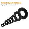 500pcs Flat Nylon Washers Assortment Set with 8 Sizes M2 M2.5 M3 M4 M5 M6 M8 M10 Sealing Safety Plates for Hardware And DIY Proj